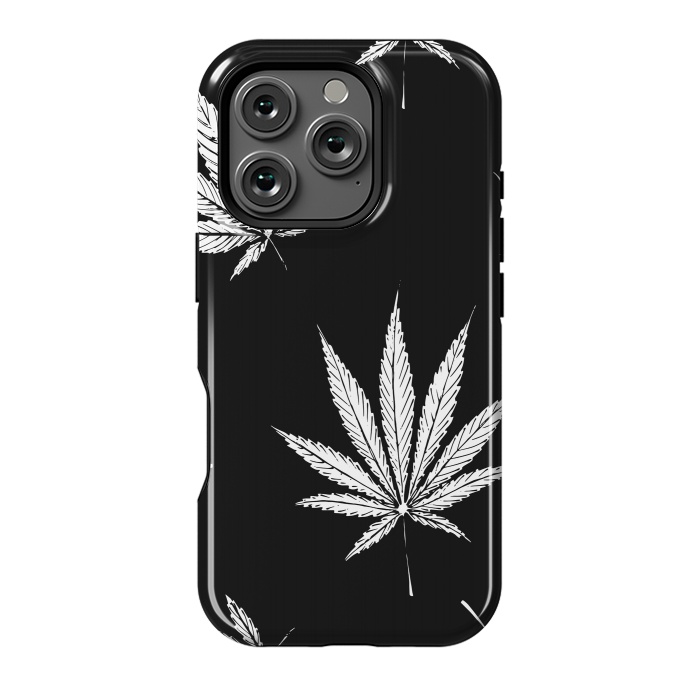 iPhone 16 Pro StrongFit marijuana leaf by haroulita