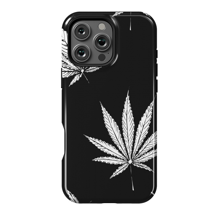 iPhone 16 Pro Max StrongFit marijuana leaf by haroulita