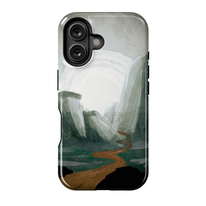 iPhone 16 StrongFit The great green hills by Steve Wade (Swade)