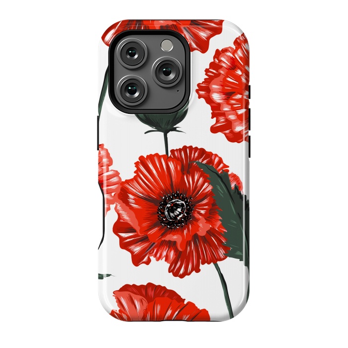 iPhone 16 Pro StrongFit red poppy by haroulita