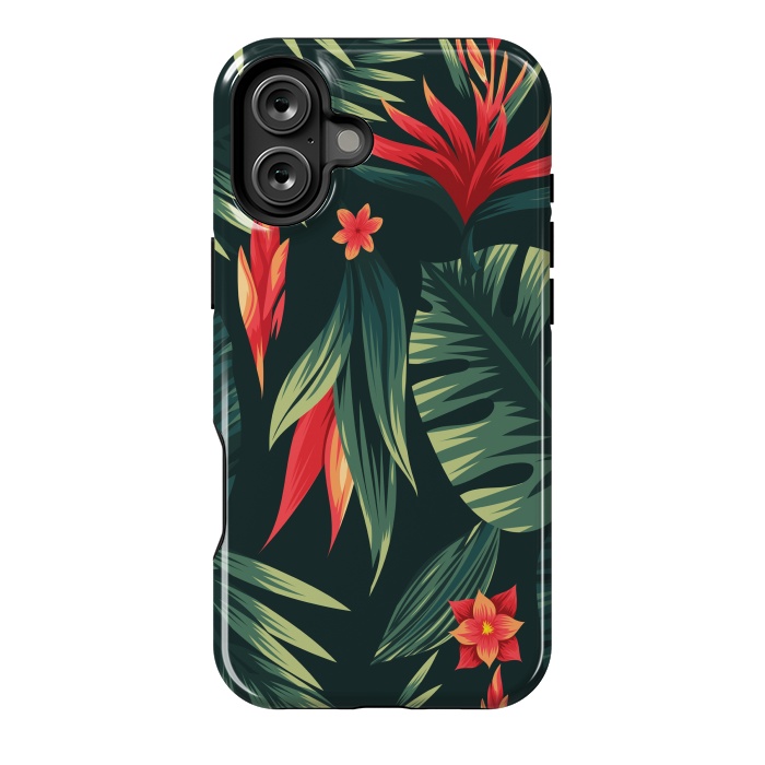 iPhone 16 Plus StrongFit tropical blossom by haroulita