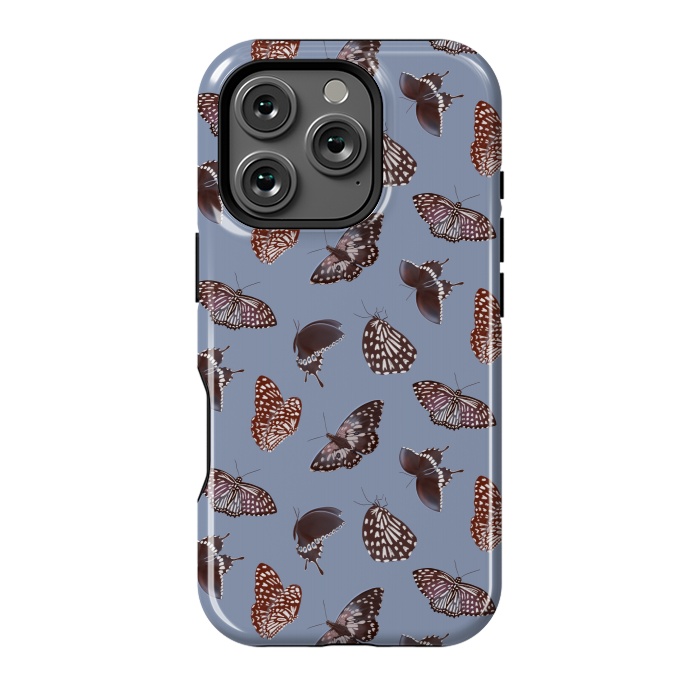 iPhone 16 Pro StrongFit Dark Butterflies by Tishya Oedit