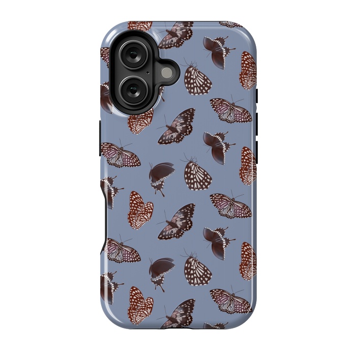 iPhone 16 StrongFit Dark Butterflies by Tishya Oedit