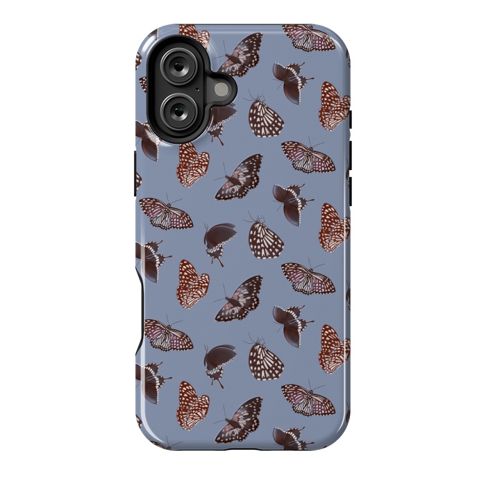 iPhone 16 Plus StrongFit Dark Butterflies by Tishya Oedit