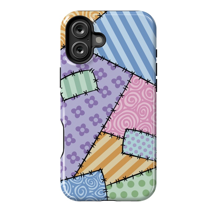 iPhone 16 Plus StrongFit Patchwork by Laura Nagel