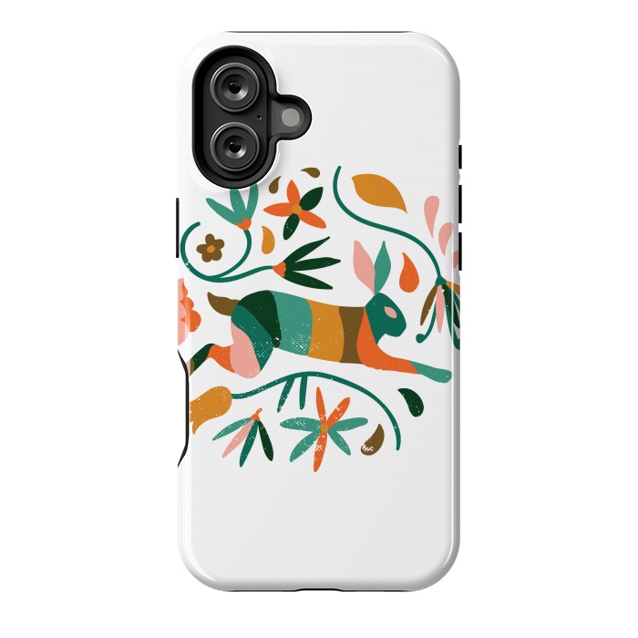 iPhone 16 Plus StrongFit Rustic Jungle by Uma Prabhakar Gokhale