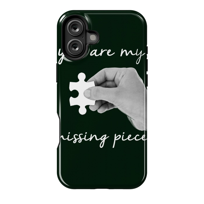 iPhone 16 Plus StrongFit You are my missing piece valentine's day design by Oana 