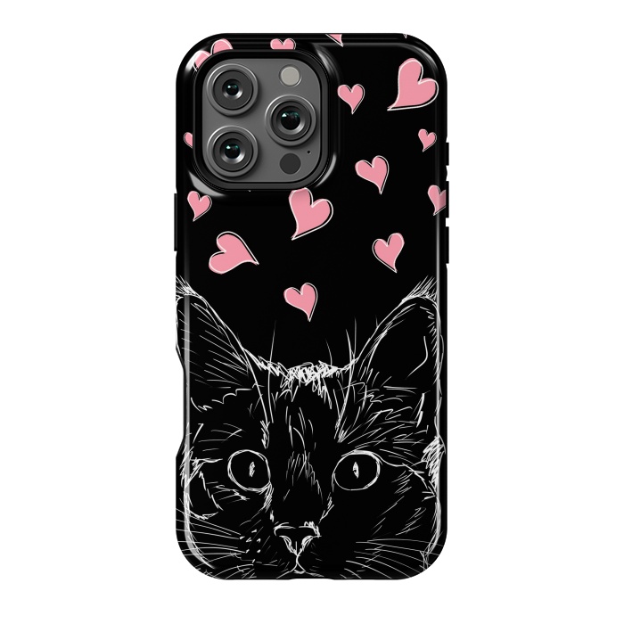 iPhone 16 Pro Max StrongFit In love kitten by Oana 