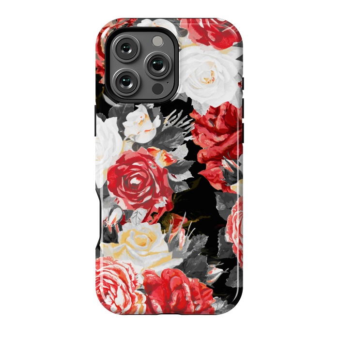 iPhone 16 Pro Max StrongFit Red and white roses by Oana 