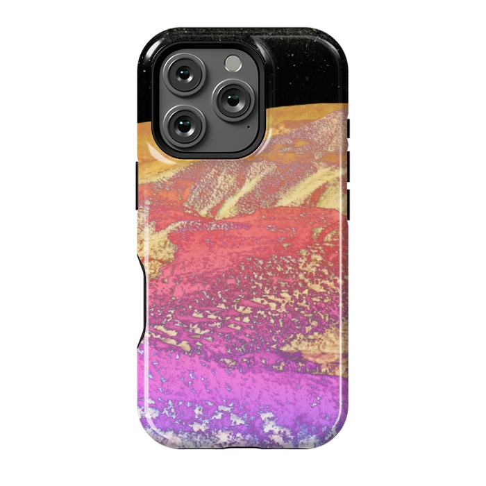 iPhone 16 Pro StrongFit Vibrant rainbow mountain by Oana 