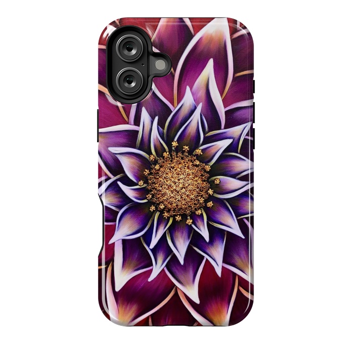 iPhone 16 Plus StrongFit Gilded Dahlia by Denise Cassidy Wood