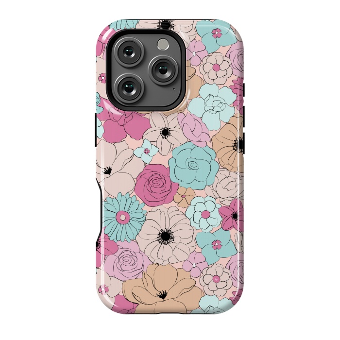 iPhone 16 Pro StrongFit Retro meadow by Martina