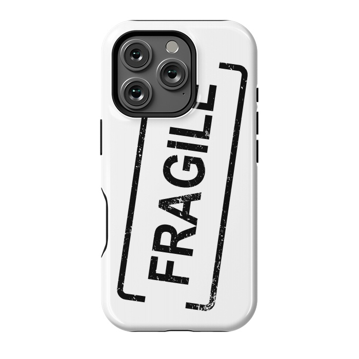 iPhone 16 Pro StrongFit Fragile Black by Martina