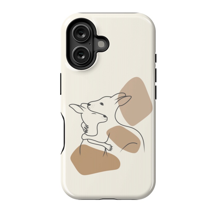 iPhone 16 StrongFit Kangaroo love by Jms