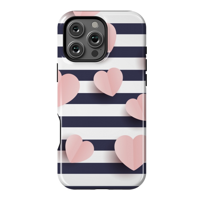 iPhone 16 Pro Max StrongFit paper cut cute hearts by MALLIKA