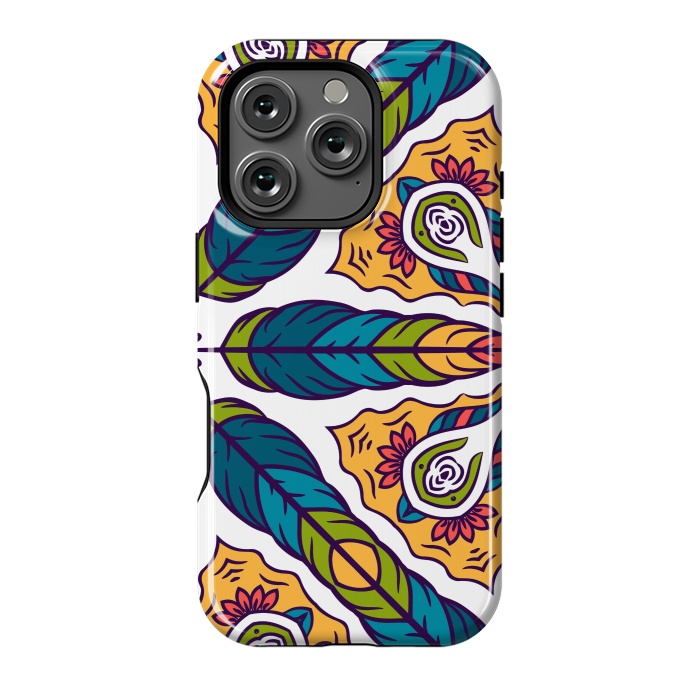 iPhone 16 Pro StrongFit FEATHER PATTERN 4  by MALLIKA