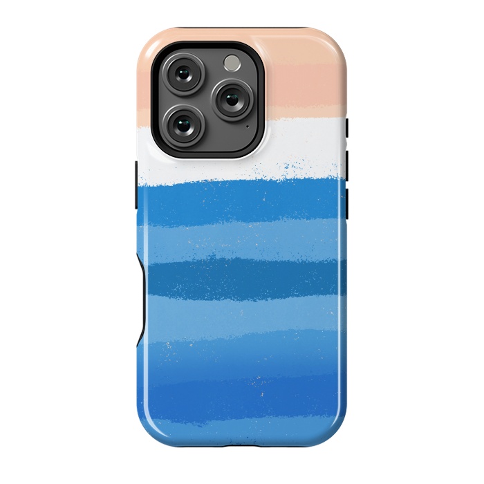 iPhone 16 Pro StrongFit The calm painted waves by Steve Wade (Swade)