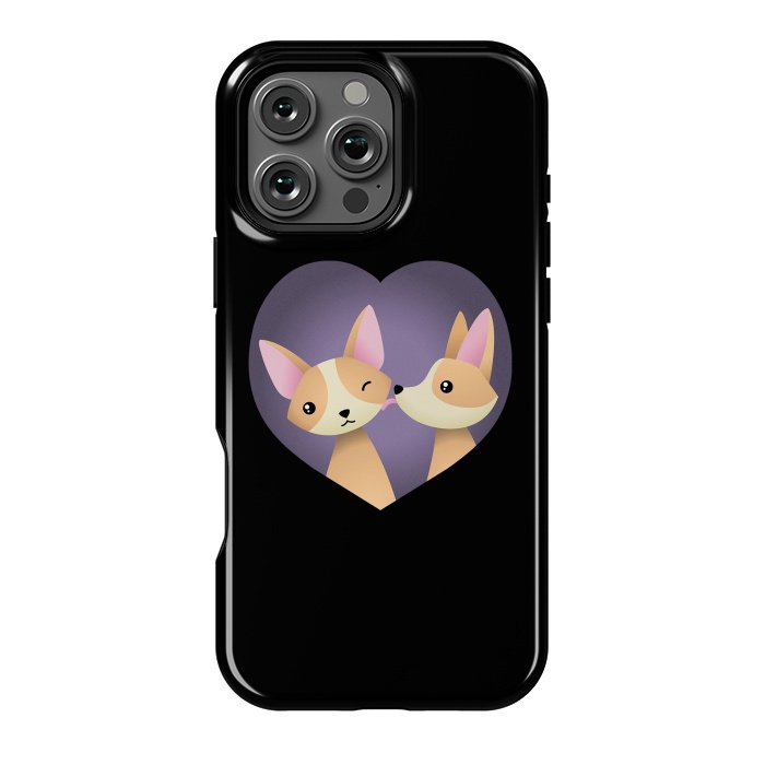 iPhone 16 Pro Max StrongFit Corgi love by Laura Nagel