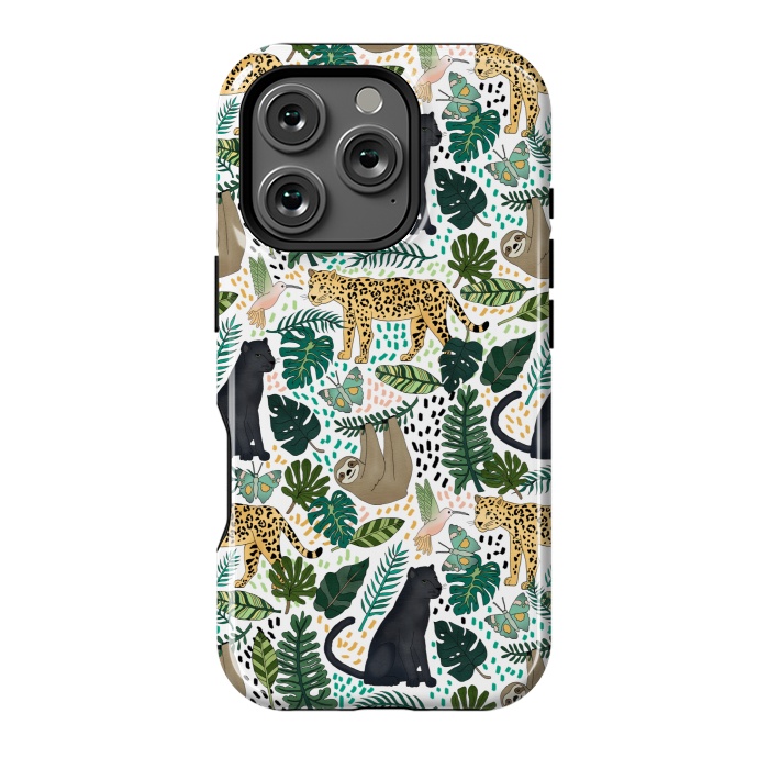 iPhone 16 Pro StrongFit Emerald Forest Animals by Tangerine-Tane