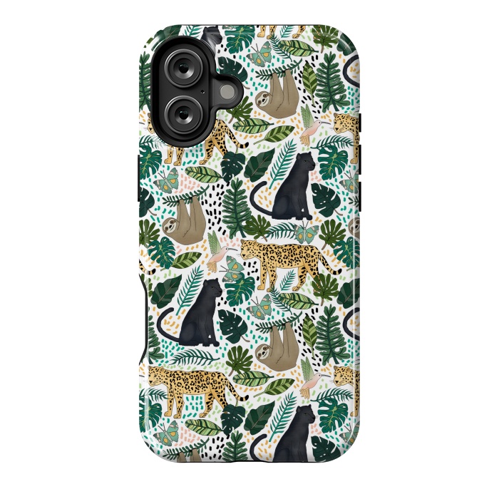 iPhone 16 Plus StrongFit Emerald Forest Animals by Tangerine-Tane