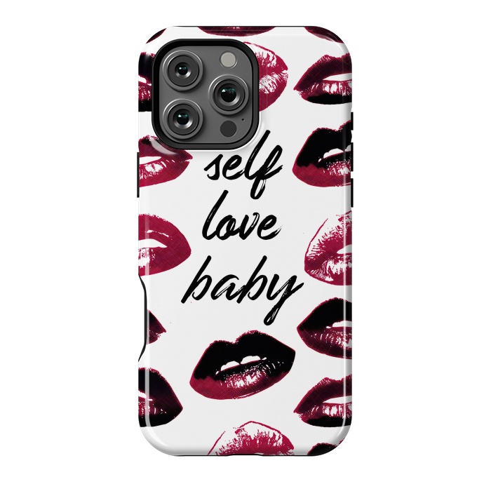 iPhone 16 Pro Max StrongFit Self love lipstick kisses by Oana 