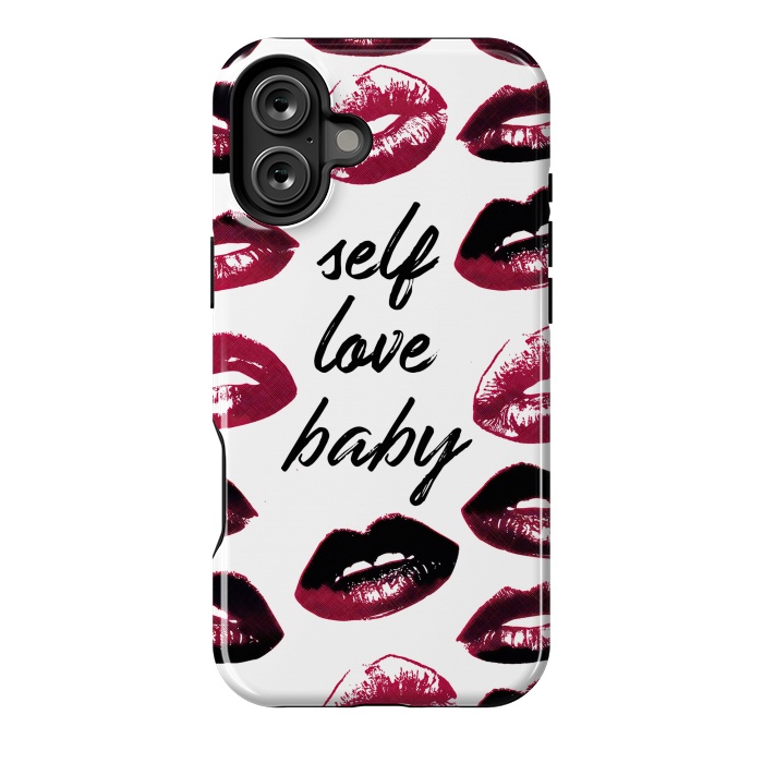 iPhone 16 Plus StrongFit Self love lipstick kisses by Oana 