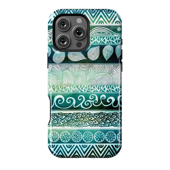 iPhone 16 Pro Max StrongFit Dreamy Tribal II by Pom Graphic Design