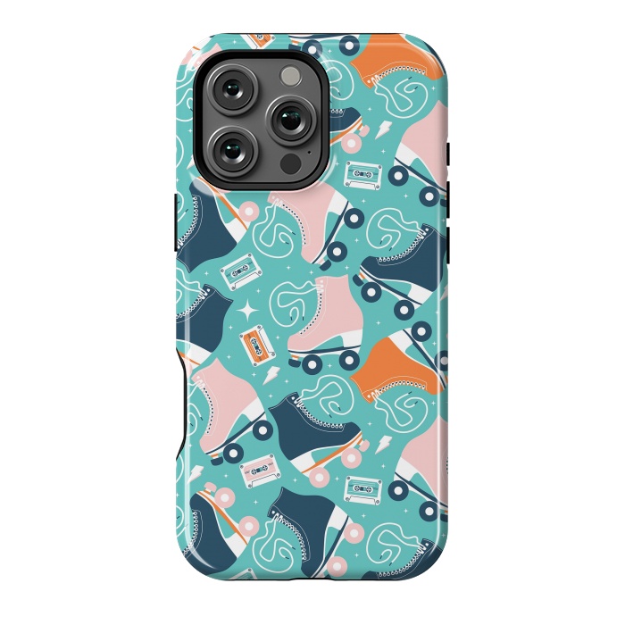 iPhone 16 Pro Max StrongFit Roller skates pattern 02 by Jelena Obradovic