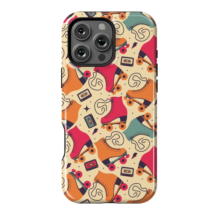 iPhone 16 Pro Max StrongFit Roller skates pattern 03 by Jelena Obradovic