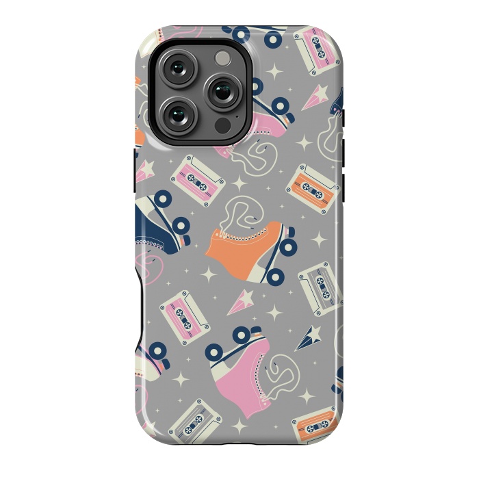 iPhone 16 Pro Max StrongFit Roller skates pattern 05 by Jelena Obradovic