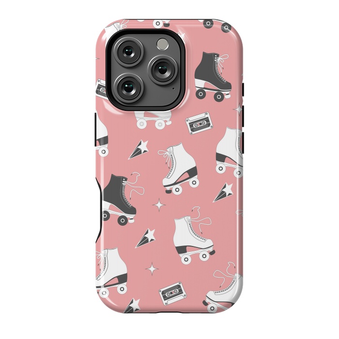 iPhone 16 Pro StrongFit Roller skates pattern 08 by Jelena Obradovic