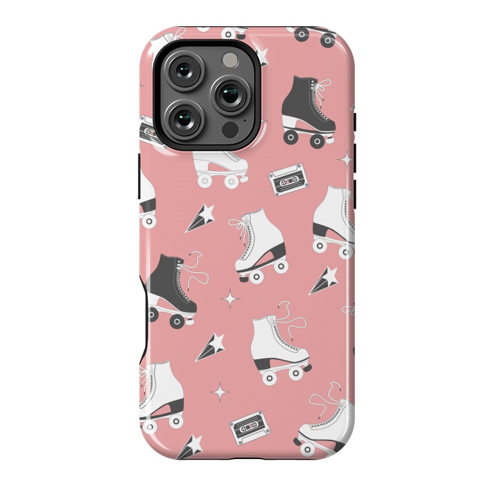 iPhone 16 Pro Max StrongFit Roller skates pattern 08 by Jelena Obradovic