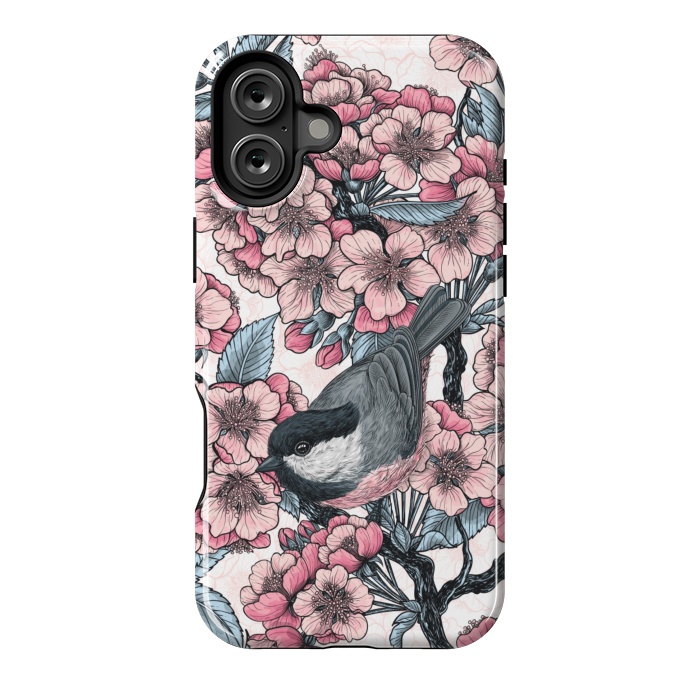 iPhone 16 Plus StrongFit Chickadee garden 2 by Katerina Kirilova