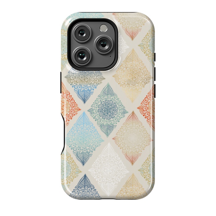 iPhone 16 Pro StrongFit Boho Diamonds by Tangerine-Tane