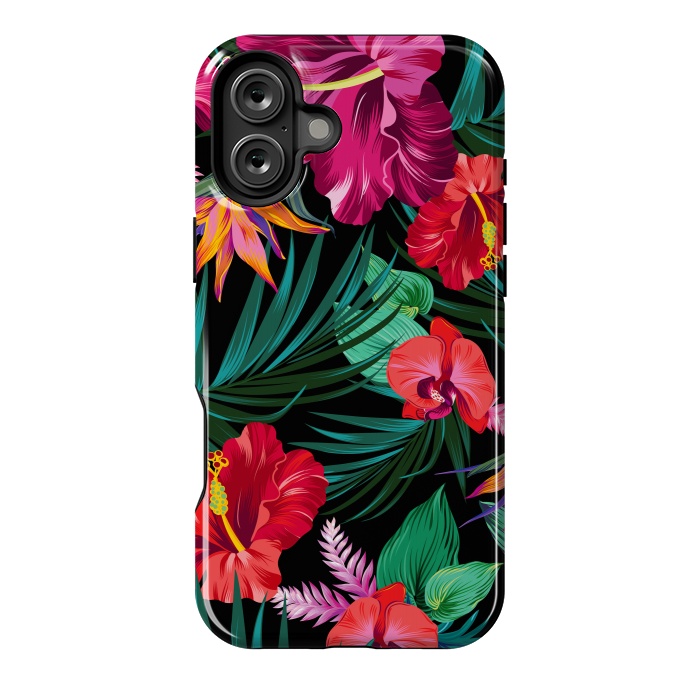 iPhone 16 Plus StrongFit Exotic Flowers by ArtsCase