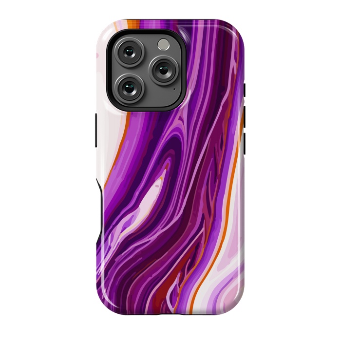 iPhone 16 Pro StrongFit Liquid Marble Design XI by ArtsCase