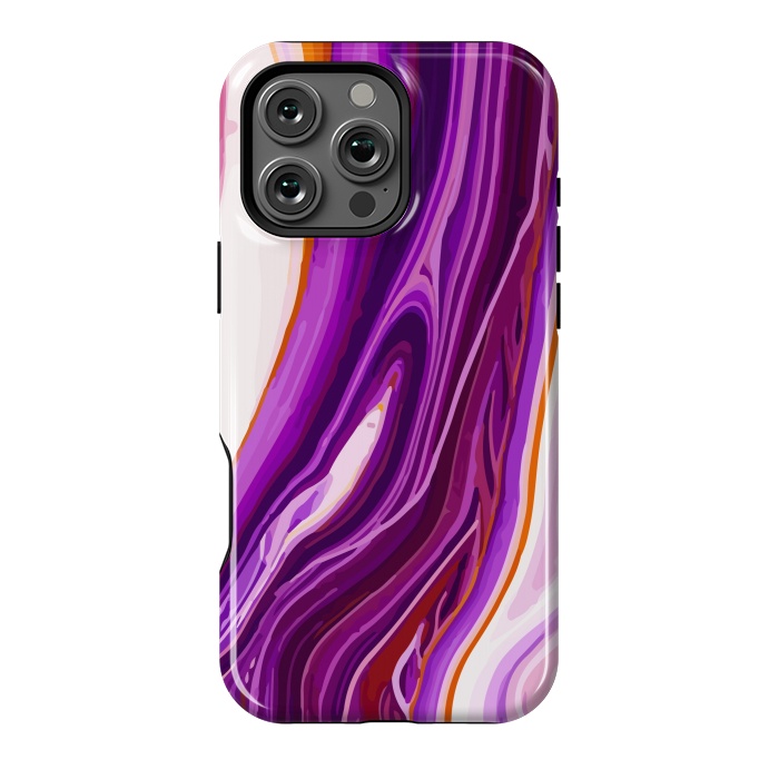 iPhone 16 Pro Max StrongFit Liquid Marble Design XI by ArtsCase