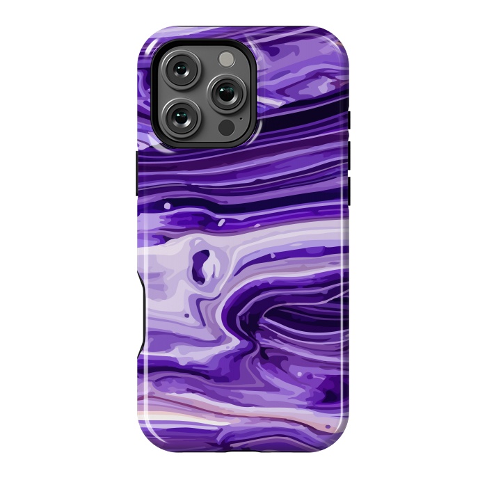 iPhone 16 Pro Max StrongFit Liquid Marble Design IX by ArtsCase