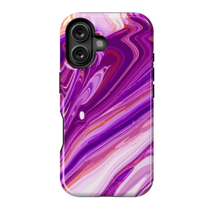 iPhone 16 StrongFit Liquid Marble Design VIII by ArtsCase