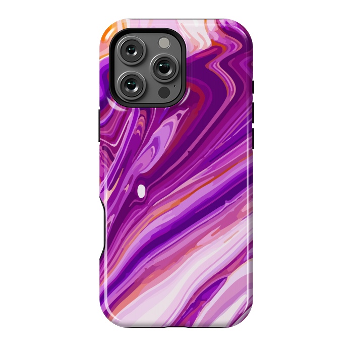 iPhone 16 Pro Max StrongFit Liquid Marble Design VIII by ArtsCase