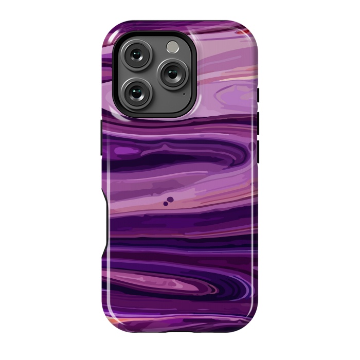 iPhone 16 Pro StrongFit Liquid Marble Design by ArtsCase