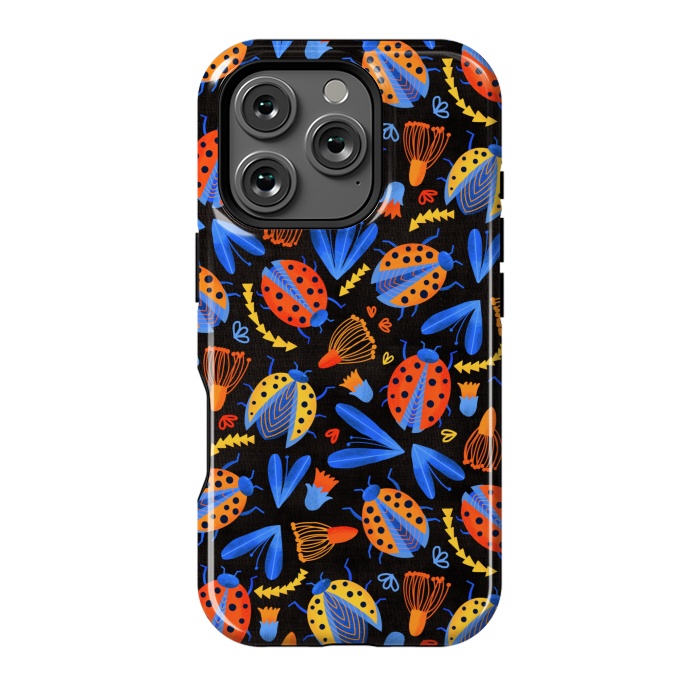 iPhone 16 Pro StrongFit Moody Ladybird Botanical  by Tigatiga