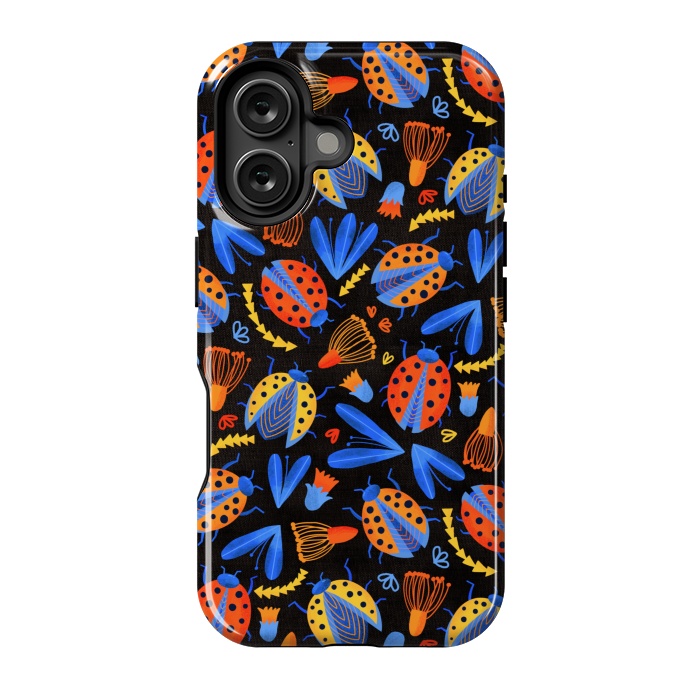 iPhone 16 StrongFit Moody Ladybird Botanical  by Tigatiga