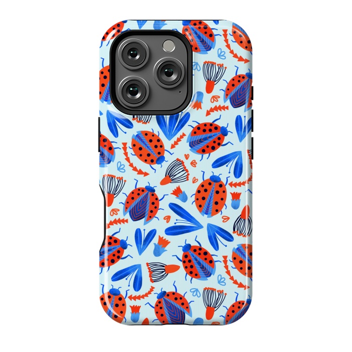 iPhone 16 Pro StrongFit Classic Ladybird Botanical  by Tigatiga