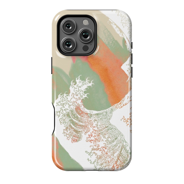 iPhone 16 Pro Max StrongFit Calm into Great Wave Paint  I by ''CVogiatzi.