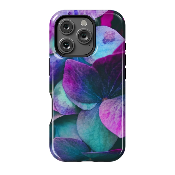 iPhone 16 Pro StrongFit purple hydrangea by haroulita