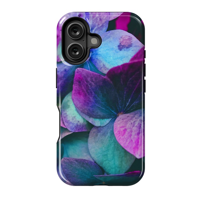 iPhone 16 StrongFit purple hydrangea by haroulita