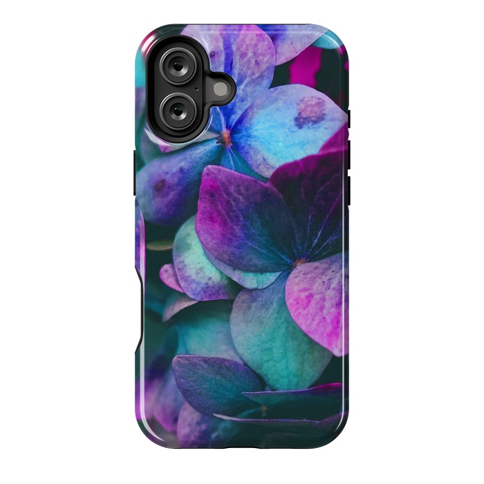 iPhone 16 Plus StrongFit purple hydrangea by haroulita