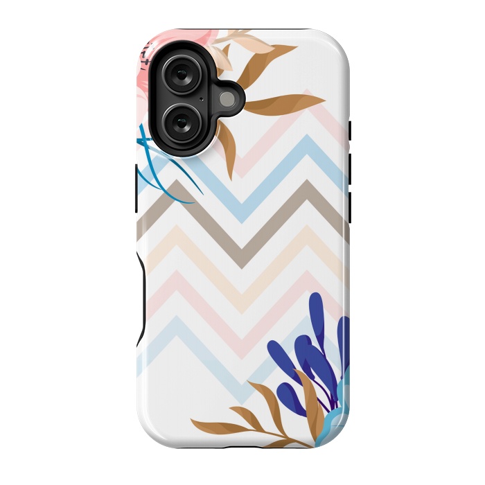 iPhone 16 StrongFit chevron flowers by haroulita