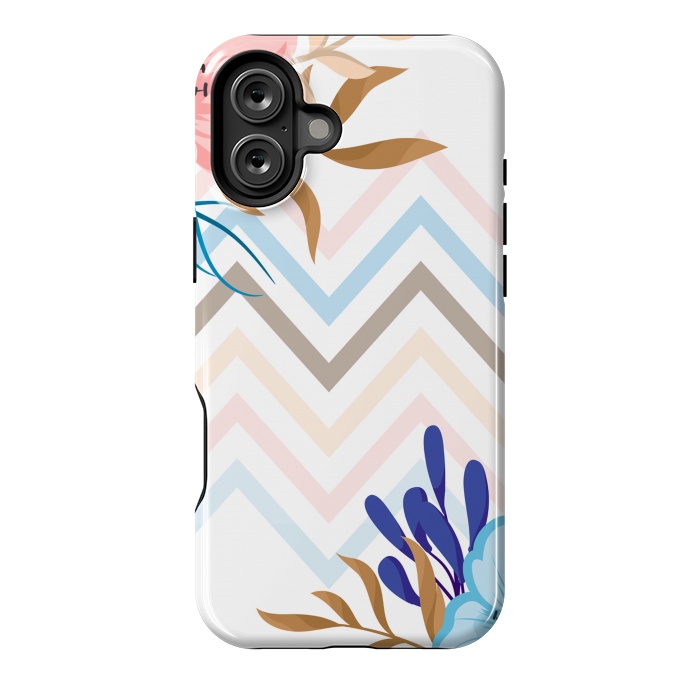 iPhone 16 Plus StrongFit chevron flowers by haroulita